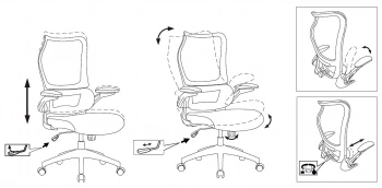 Кресло эргономичное Бюрократ  Sigma WH 1