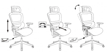 Кресло эргономичное Бюрократ  831