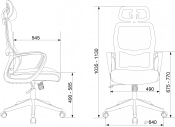 Кресло руководителя Бюрократ  Wise