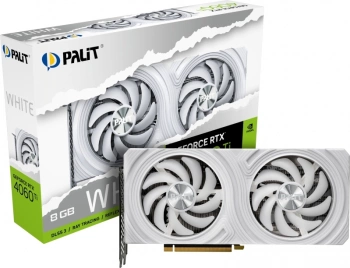 Видеокарта Palit PCI-E 4.0  RTX4060TI DUAL WHITE