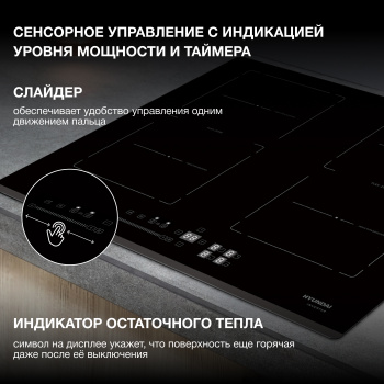Индукционная варочная поверхность Hyundai HHI 6781 BG
