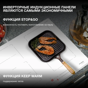 Индукционная варочная поверхность Hyundai HHI 6787 WG