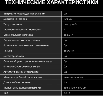 Индукционная варочная поверхность Hyundai HHI 6787 WG