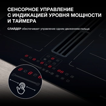 Индукционная варочная поверхность Hyundai HHIH 6858 BG