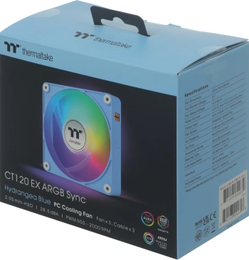 Вентилятор для корпуса Thermaltake  CT120 EX Sync Hydrangea