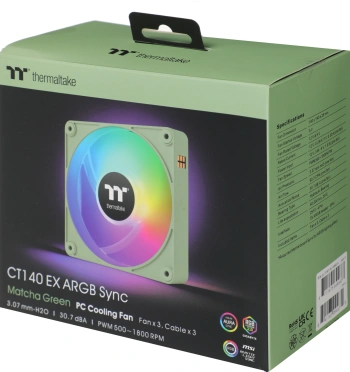 Вентилятор для корпуса Thermaltake  CT140 EX Sync Matcha