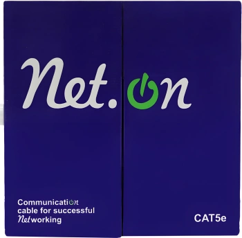 Кабель сетевой информационный NetOn 01-0301 кат.5E UTP 4 пары 24AWG PE внешний 305м черный