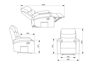 Кресло для дома Бюрократ  _Han