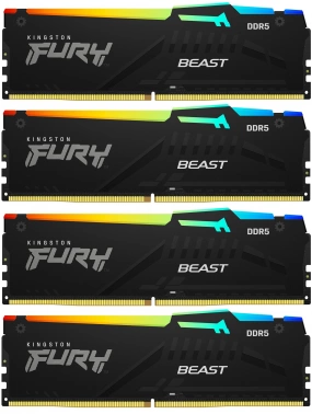 Память DDR5 4x16GB 5200MHz Kingston  KF552C40BBAK4-64