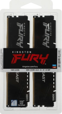 Память DDR5 2x32GB 6000MHz Kingston  KF560C30BBK2-64