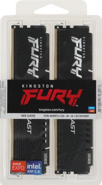 Память DDR5 2x32GB 6000MHz Kingston  KF560C30BBEK2-64