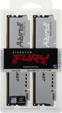 Память DDR5 2x32GB 6000MHz Kingston  KF560C30BWK2-64
