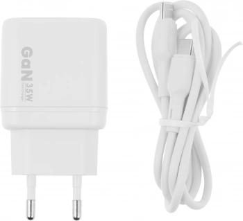 Сетевое зар./устр. BoraSCO 35W 3A (PD+QC) USB/USB Type-C универсальное белый (52387)