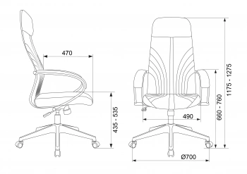Кресло руководителя Бюрократ  CH-610
