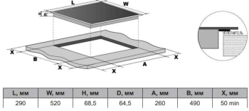 Индукционная варочная поверхность Darina 6P EI 527 B
