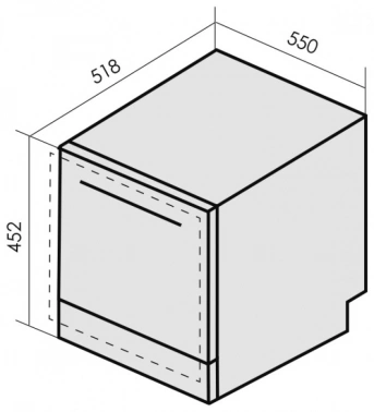 Посудомоечная машина встраив. MBS DW-606