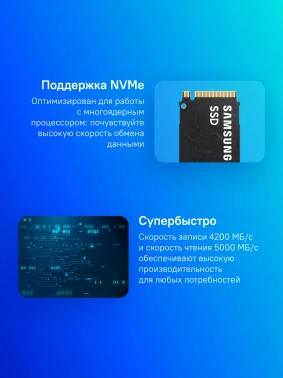 Накопитель SSD Samsung PCIe 4.0 x4 1TB MZ-V9E1T0BW 990 EVO