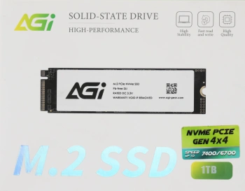 Накопитель SSD AGi PCIe 4.0 x4 1TB AGI1T0G44AI828-CB AI828