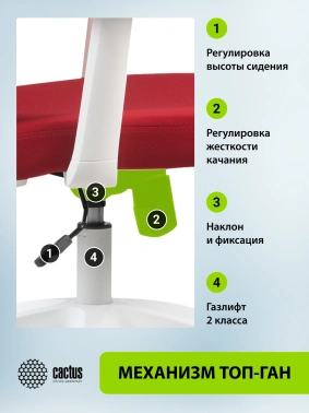 Кресло Cactus  CS-WMC333-RD