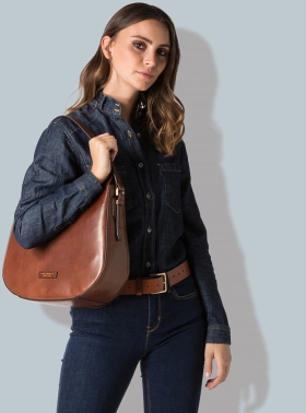 Сумка женская The Bridge Florentin 04343701/14 коричневая натур.кожа