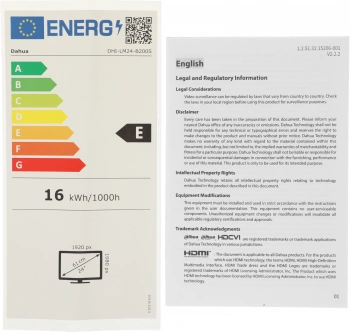 Монитор Dahua 23.8