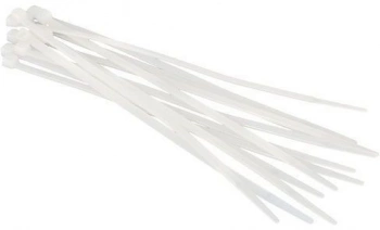 Стяжка эластомерная Hyperline GT-100IC-25 100x2.5мм (упак:100шт) полиамид белый