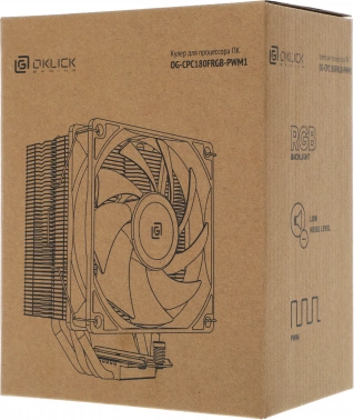 Устройство охлаждения(кулер) Оклик OG-CPC180FRGB-PWM1