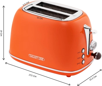 Тостер Galaxy Line GL 2921