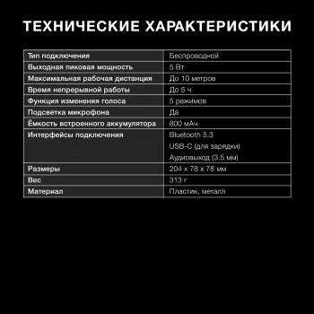 Микрофон беспроводной Hyundai H-MIC101