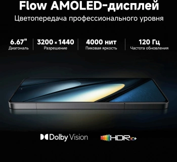 Смартфон Xiaomi Poco F6 Pro 256Gb 12Gb черный моноблок 3G 4G 2Sim 6.67