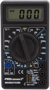 Мультиметр PROconnect  M830B DT830B