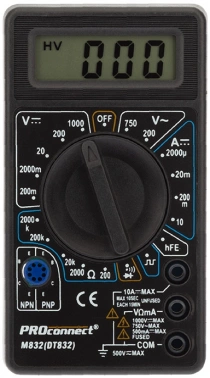 Мультиметр PROconnect  M832 DT832