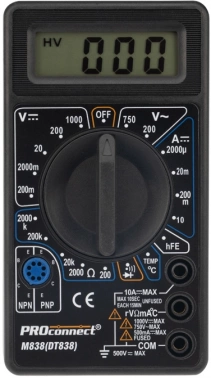 Мультиметр PROconnect  M838 DT838