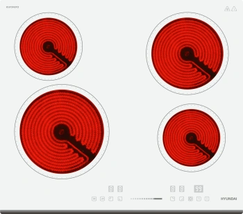 Варочная поверхность Hyundai HHE 6452 WG