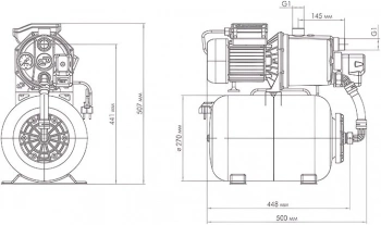 Насосная станция Джилекс Джамбо 70/50 Н-24 (2.0)