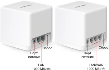 Бесшовный Mesh роутер Mercusys Halo H60X(2-pack)