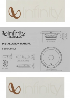 Колонки автомобильные Infinity Primus 603CF