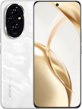 Смартфон Honor 200 256Gb 8Gb белый лунный моноблок 3G 4G 2Sim 6.7