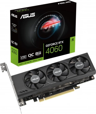 Видеокарта Asus PCI-E 4.0  RTX4060-O8G-LP-BRK