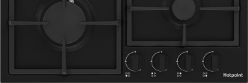 Газовая варочная поверхность Hotpoint HGMT 642 BL