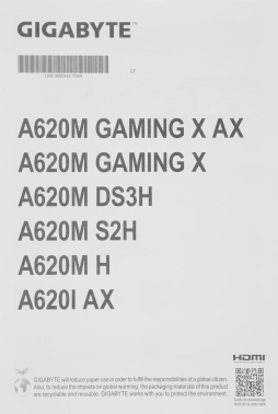 Материнская плата Gigabyte A620M GAMING X