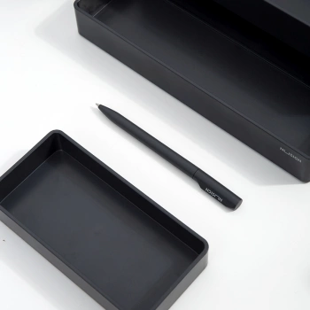 Ручка гелев. Deli Nusign (NS552GREY) серый d=0.5мм черн. черн. кор.карт. автом.