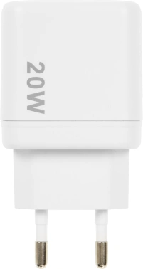 Сетевое зар./устр. BoraSCO 20W 3A (PD+QC) USB/USB Type-C белый (38254)