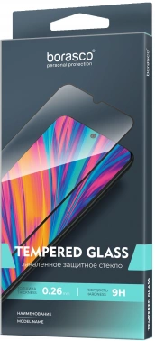 Защитное стекло для экрана BoraSCO прозрачный для Xiaomi POCO F6/ F6 Pro 2.5D антиблик. 1шт. (73390)