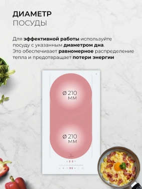 Индукционная варочная поверхность Lex EVI 321A WH
