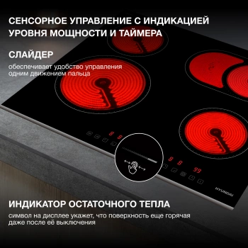 Индукционная варочная поверхность Hyundai HHI 3751 BG