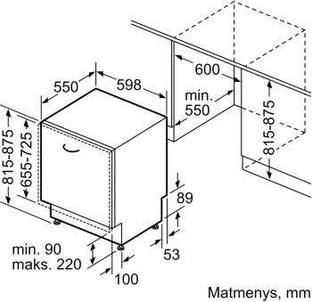 Посудомоечная машина встраив. Bosch SMV8YCX02E