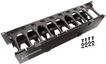 Кабельный органайзер Lanmaster LAN-ORG-PF/S-1U пальцы 1U шир.:19