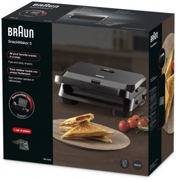 Электрогриль Braun SnackMaker 5 SM5000 BK