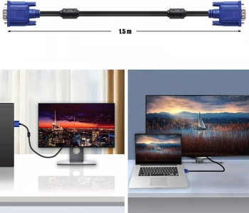 Кабель Premier VGA (m) VGA (m) 1.5м (PCB5960B-1.5) черный